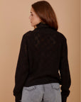 Knit & Rib sweatshirt - Black