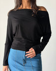 Draped Top - Black