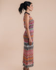 zigzag crochet dress