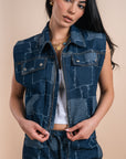 Checkers Denim Vest