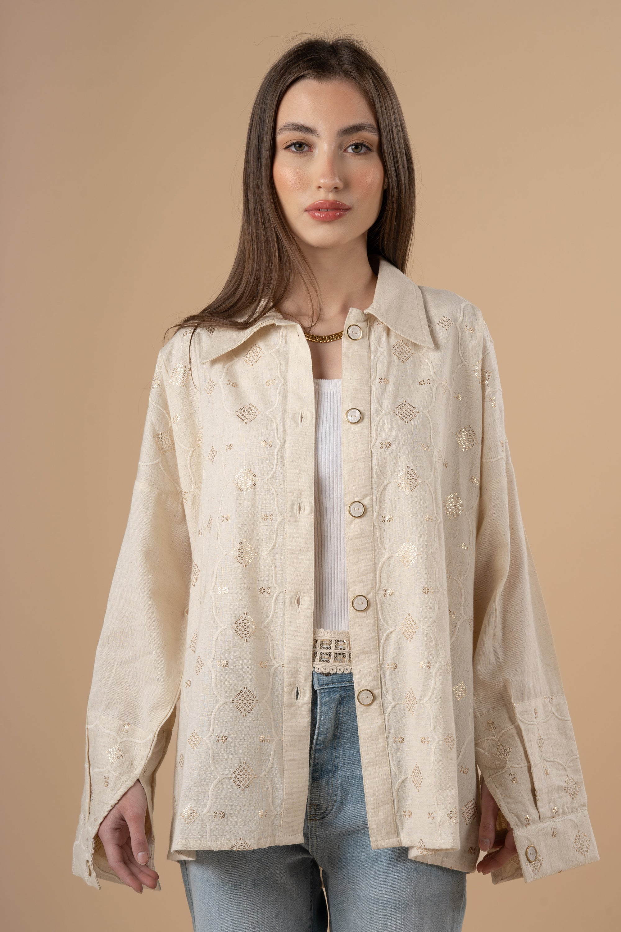 Arabisque embroiderd shirt