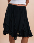 Black Midi skirt
