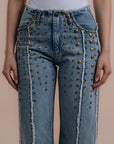 Boyfriend Jeans gold embelishments