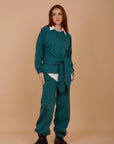 Teal Tie sweats set