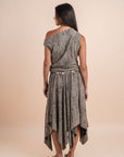 Flowing Midi Skirt - Grey