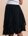 Black Midi skirt