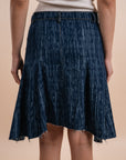 Denim Midi skirt - Dark blue