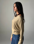 Draped Top - Cafe
