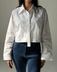Cropped White Shirt
