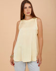 Light yellow airflow Sleeveless top