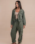 Peach skin olive set
