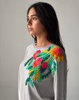 Floral Embroidery knitwear Top
