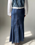 Long Denim skirt - Navy