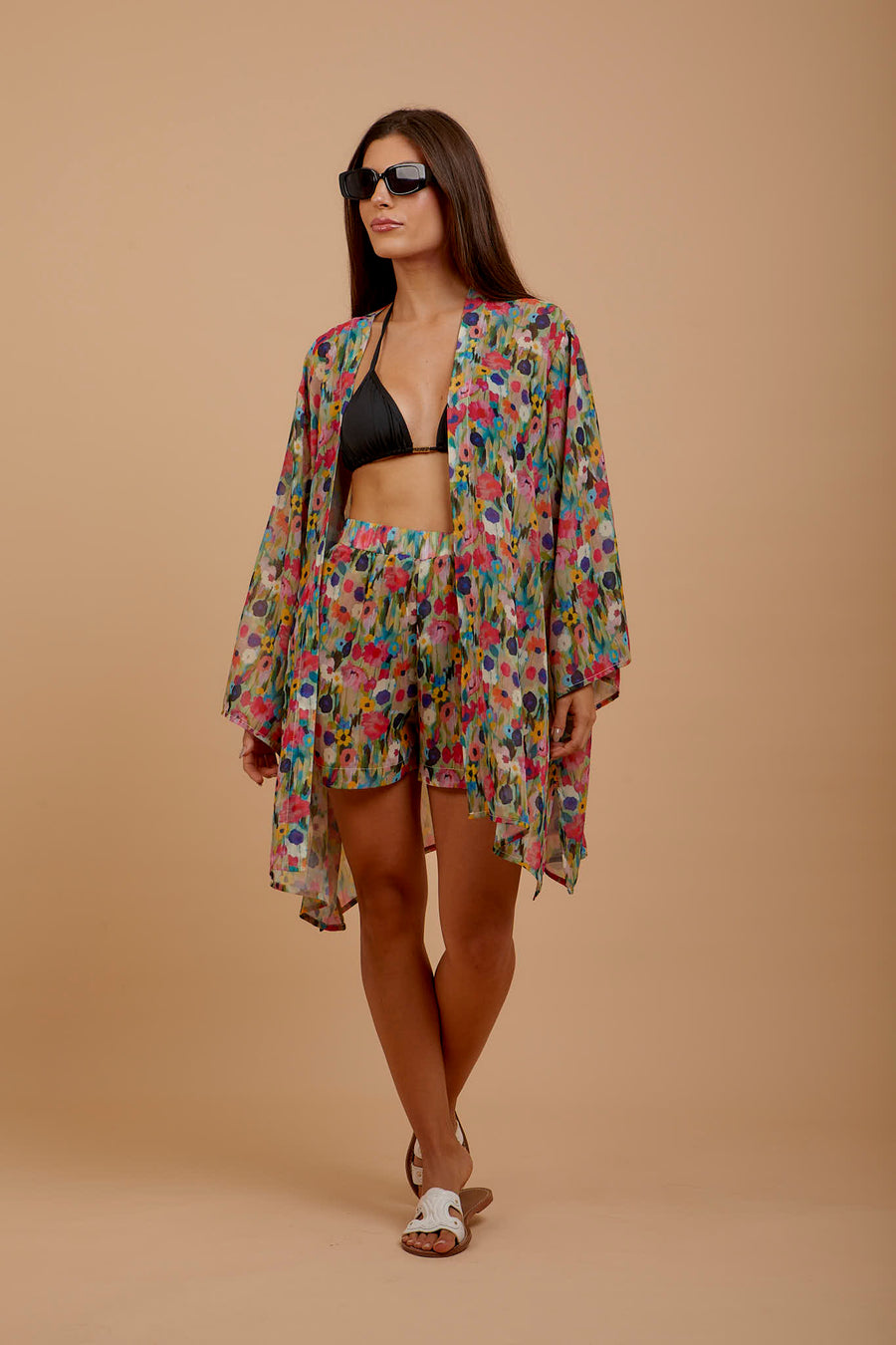 Floral Chiffon Kimono