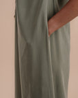 Puff sleeve Dress - Olive