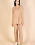 Camel Knit Pants