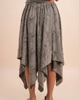 Flowing Midi Skirt - Grey