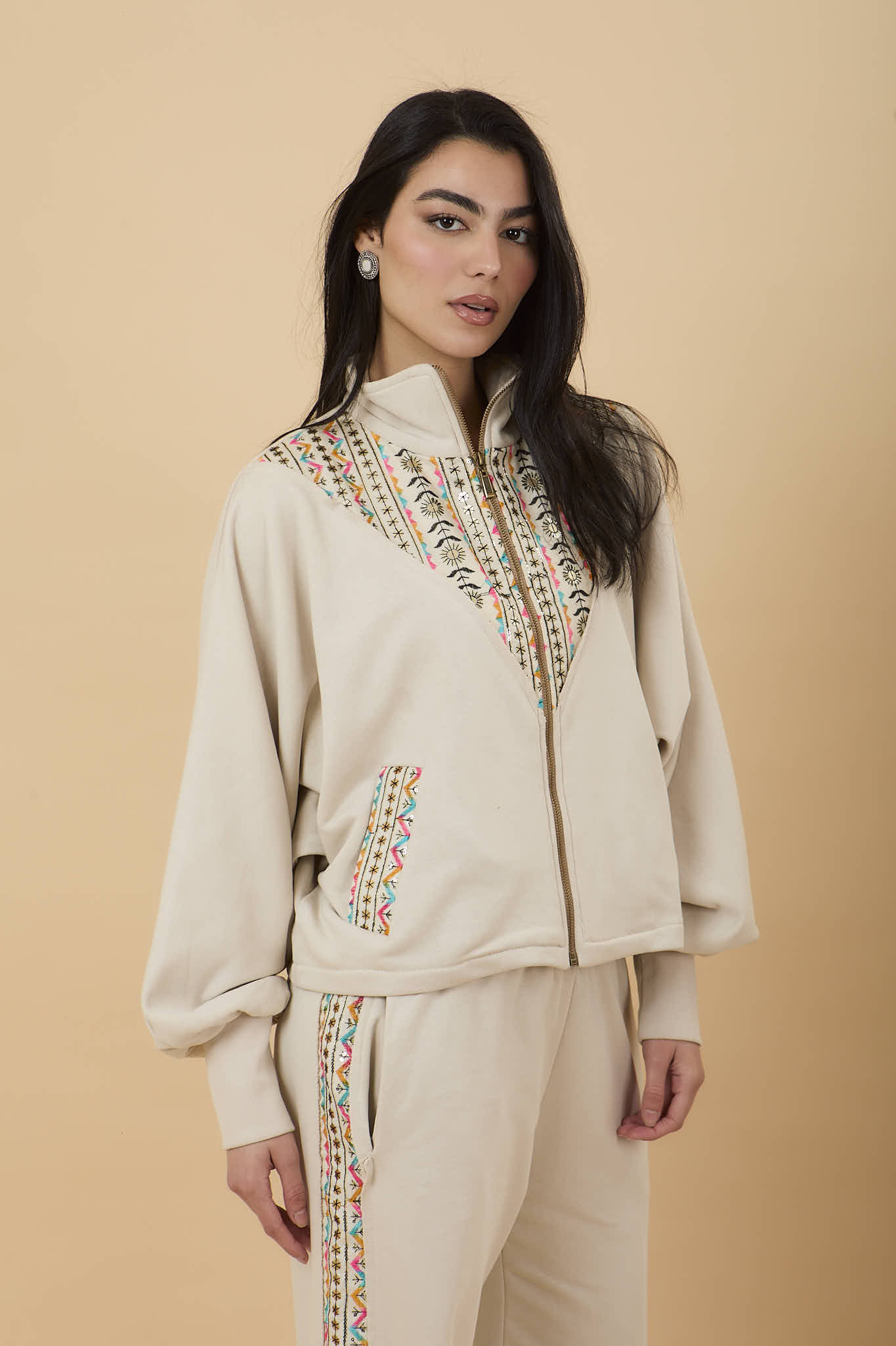 Melton x Embro zip-up