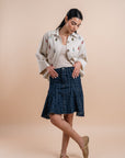 Denim Midi skirt - Dark blue