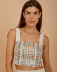 Multicolor Embro Top