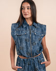 Embellishment shells - Dark Denim Vest