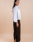 Flowing Pants with vents - café