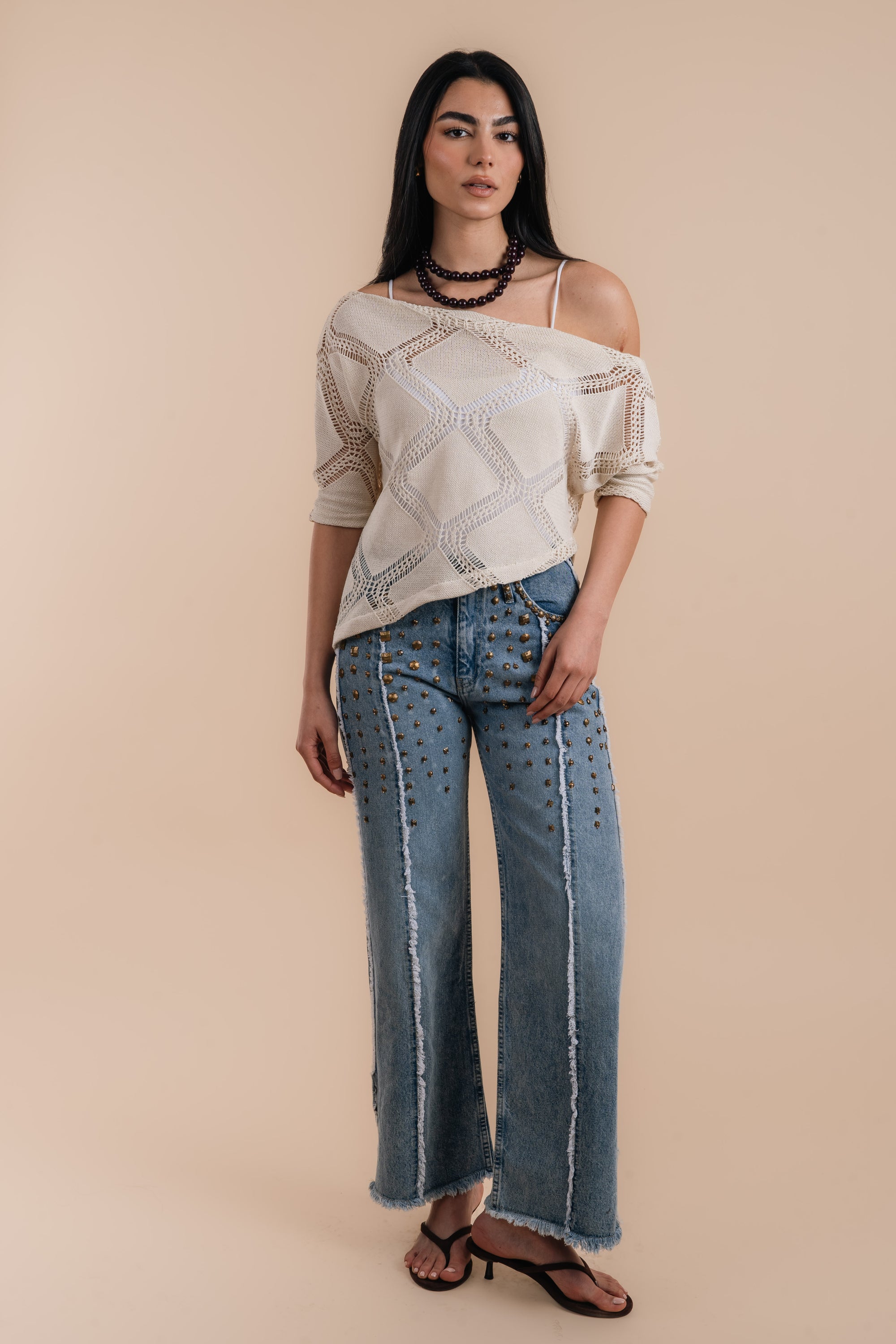 Boyfriend Jeans gold embelishments