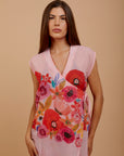 Red Rose wrap cover-up (choose pink or white )