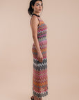 zigzag crochet dress