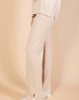 Beige Knit Pants