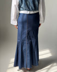Long Denim skirt - Navy
