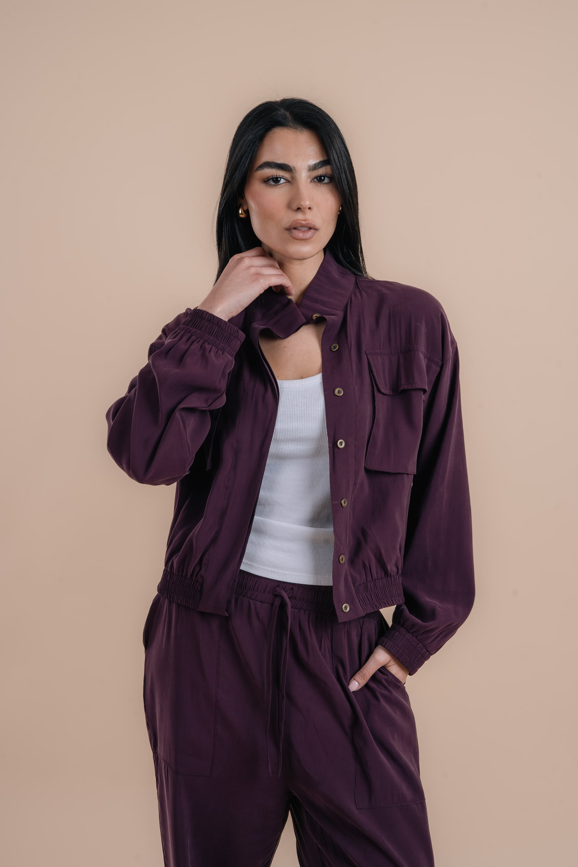 Peach skin plum set