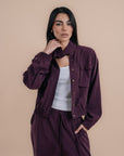Peach skin plum set