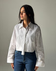 Cropped White Shirt