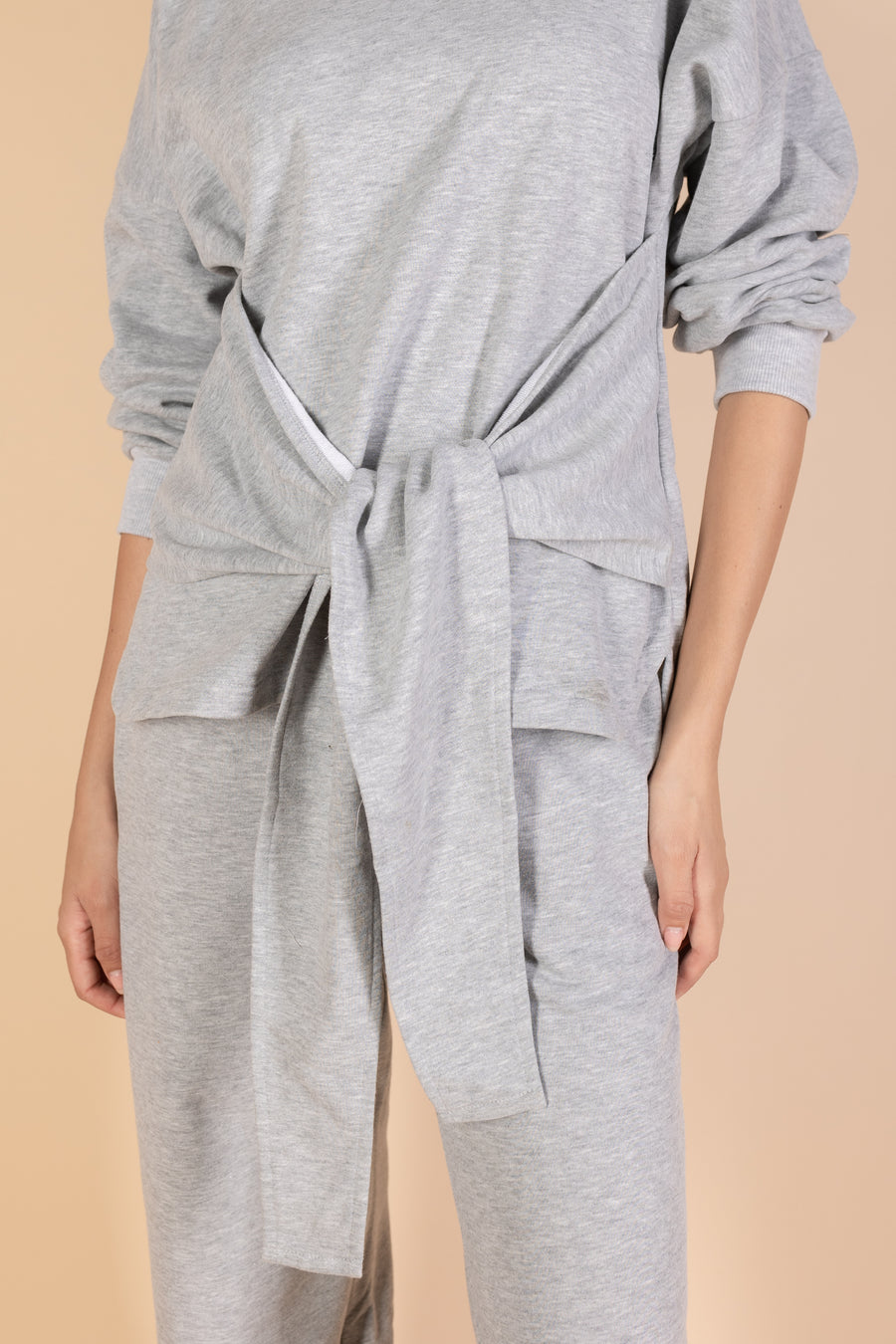 Grey Tie sweats set