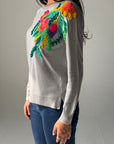 Floral Embroidery knitwear Top