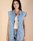 Blue Denim Vest