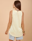 Light yellow airflow Sleeveless top