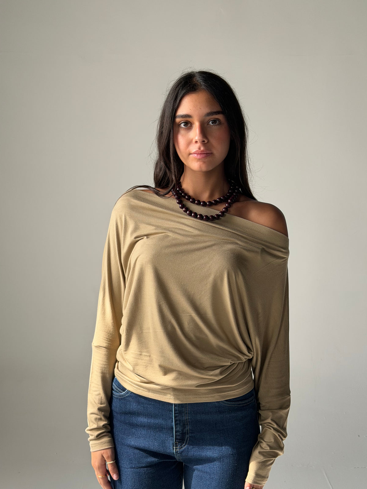 Draped Top - Cafe