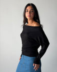 Draped Top - Black