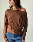 Draped Top - Brown