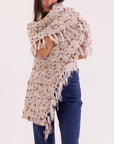 Handmade Knit scarf - Off-white