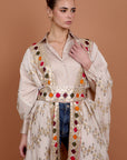 Halo - White coated Kimono + Belt