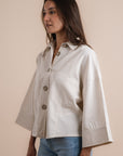 Beige Linen Shirt - Pockets