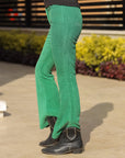 Green Flair Pants