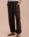 Peach skin brown set
