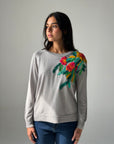 Floral Embroidery knitwear Top