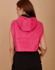 Side buckles Vest - hot pink