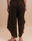 Flowing Pants with vents - café