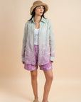 Grading purple embro shorts